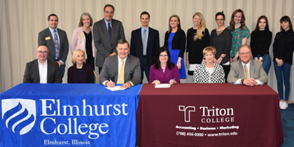 Triton College and Elmhurst College Create Transfer Agreement for Business and Accounting Students