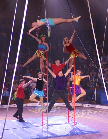 Performers at the Triton Troupers Circus 