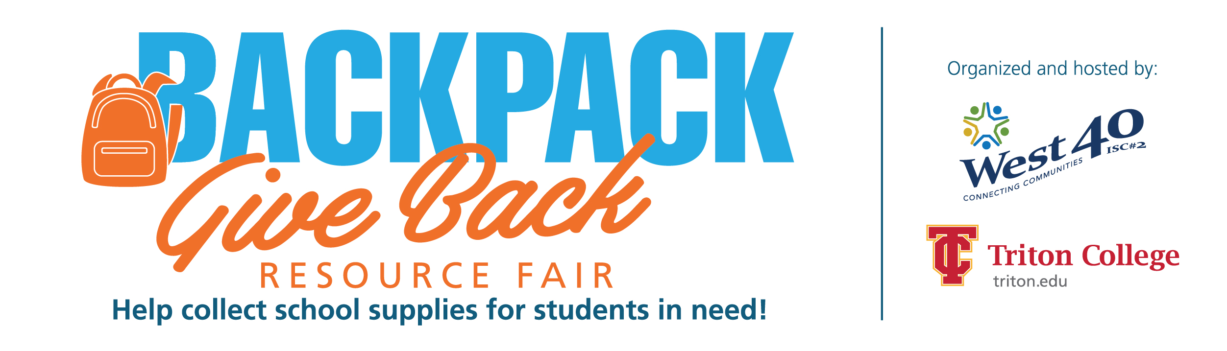 Backpack Giveback Resource Fair Supplies Collection
